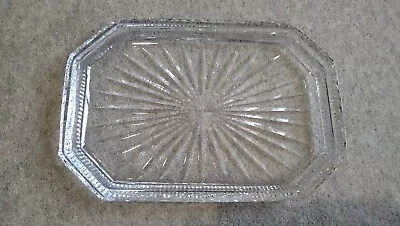 Vintage Waterford Crystal Glass Tray With Gothic Acid Mark 305mm X 205mm • £90