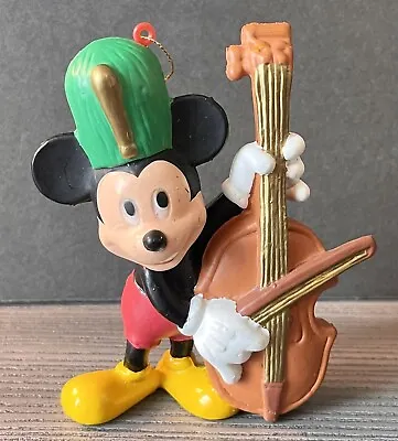 Vintage Disney Mickey Mouse Playing A  Violin Christmas Ornament • $14.30