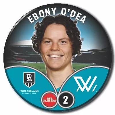 2023 AFLW S7 Port Adelaide Player Badge - O'DEA Ebony • $6