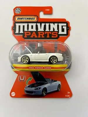 Matchbox Moving Parts 2004 Honda S2000 - 9/20 - New On Card • £4.99