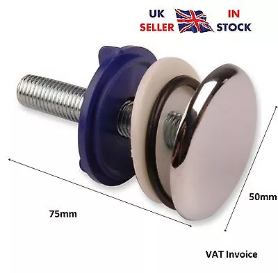 £4.97 • Buy CHROME PLUG Kitchen Sink Tap Hole Blanking Metal Plate Stopper Cover 50mm