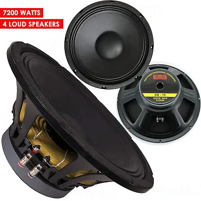 4x EMB CB-15 7200W 15  8-Ohm Replacement Speakers For JBLYamahaCerwinPeavey • $299.99
