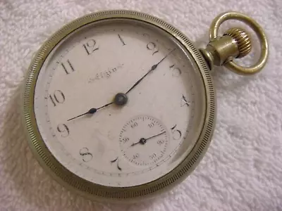 Vintage Large Antique 1800 Porcelain Dial ELGIN RAILROAD Pocket Watch • $12.50