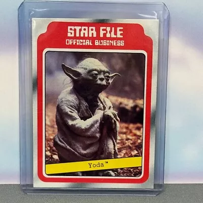 1980 Topps Star Wars The Empire Strikes Back Star File: Yoda #9 • $9