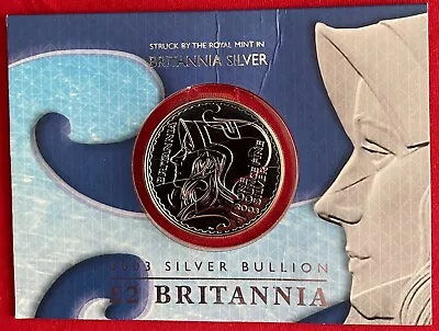 2003 Royal Mint 1oz Silver Britannia Coin .958 Fine Original Card  With Capsule • £35.50