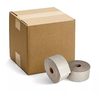 Reinforced Tapes Water Activated Gummed Paper Tape 3  X 450' 10 Rolls • $227.76