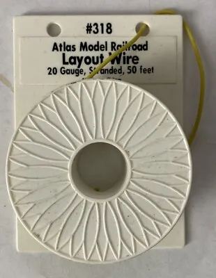 Atlas 318 All Scale Yellow Wire #20 AWG 50' • $15.99