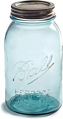 NEW! Limited Collector'S Edition - Vintage Aqua/Blue BALL PERFECT MASON  32Oz. Q • $14.70