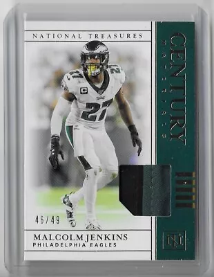 Malcolm Jenkins 2019 Panini National Treasures Century Materials Patch /49 • $14.62