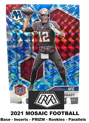 $1.48 • Buy 2021 Mosaic Football Pick Your Card Rookie Base Inserts Prizm Color Parallels
