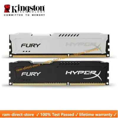 HyperX FURY DDR3 8GB 16GB 32GB 1600 MHz PC3-12800 Desktop RAM Memory DIMM 240pin • £49.08