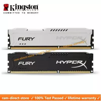 HyperX FURY DDR3 8GB 16GB 32GB 1600 MHz PC3-12800 Desktop RAM Memory DIMM 240pin • £48.42