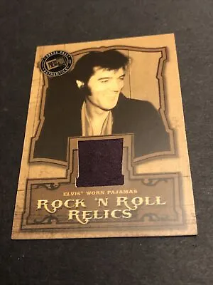 ELVIS PRESLEY WORN Pajamas Rock N Roll RELIC Press Pass RR-PJ Used The King • $39.99