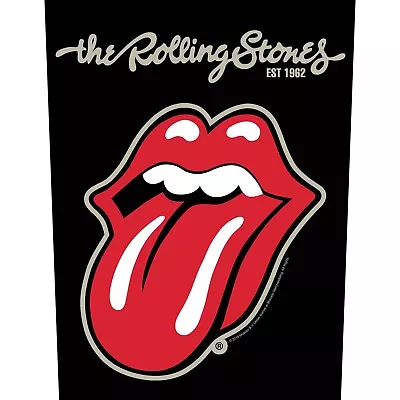 ROLLING STONES Official XLG Back Patch -EST 1962 • $28.59