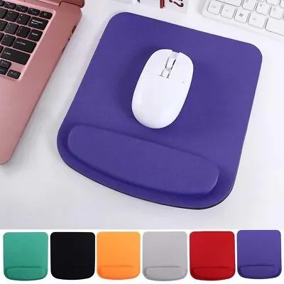 £4.91 • Buy Mouse Pad With Wrist Rest For Laptop Mat Anti-Slip Soft Wrist Support Mouse Mat
