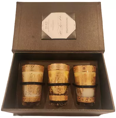 NEW In Gift Box D.L. & Co Set Of 3 Perfumed Candles Ginger Cardamom White Pepper • $43