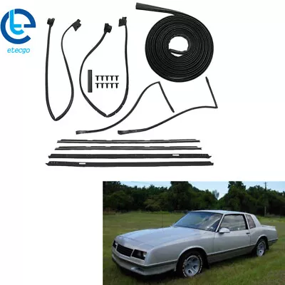 9PCS For 1981-1988 Monte Carlo Roof Rail Window Door Trunk Seal Weatherstripping • $146.90