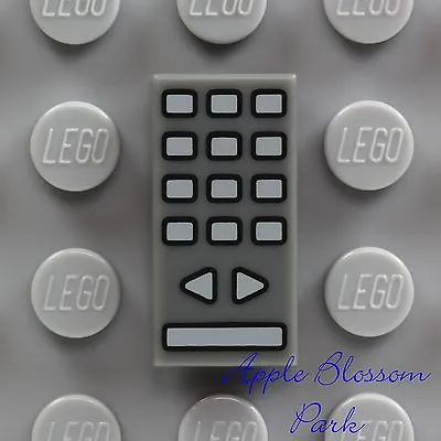 NEW Lego Minifig Gray TV REMOTE CONTROL 1x2 PRINTED TILE - Friends Telly Phone • $2.99