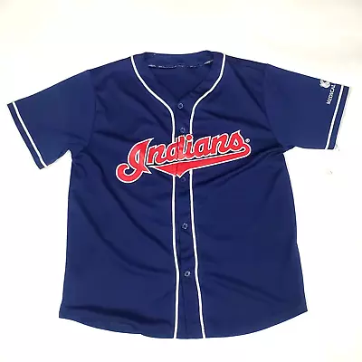 MLB Cleveland Indians #13 Omar Vizquel Dark Blue PROMO Baseball Jersey Size XL • $19.97