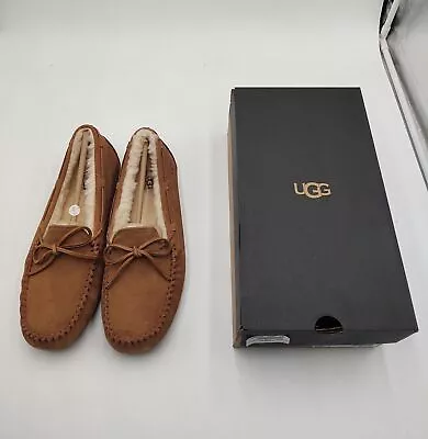 UGG Men's Olsen Slipper Suede Upper Fixed Leather Lace Chestnut Size 14 • $64.95