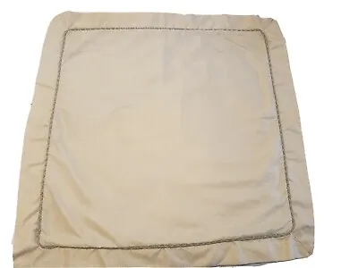 Two Martha Stewart Euro Pillow Sham  Pillow Cases Yellow Braided Rope Prairie  • $18.99