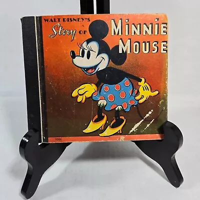 Walt Disney's Story Of Minnie Mouse | Hardcover | Copyright 1938 | Vintage Used • $15.99