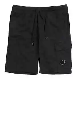 CP Company Pocket Lens Sweat Shorts In Black Size 2XL XXL BNWT • £99