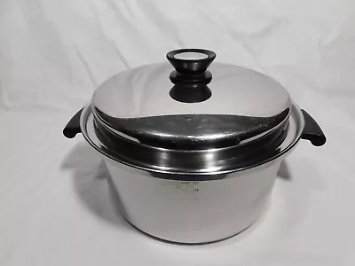 Amway Queen 6 Qt Stock Pot With Lid 18/8 Multi-Ply Stainless Steel • $44.99
