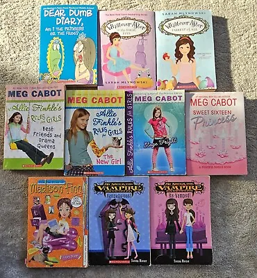 Lot 10 My Sister The Vampire MEG CABOT Whatever After Dear Dumb Diary Girl Books • $9.50