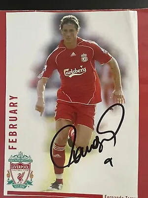£12.99 • Buy Fernando Torres Liverpool Fc Signed Picture 