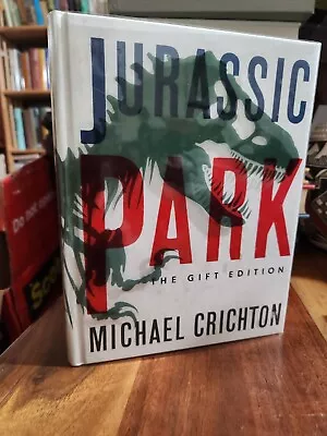 Jurassic Park The Gift Edition SIGNED Michael Crichton Photos 1993 HCDJ • $325