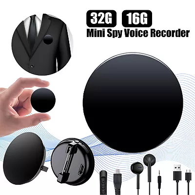 16G/32G Mini Spy Digital Voice Activated Recorder Hidden Audio Recording Device • $18.97