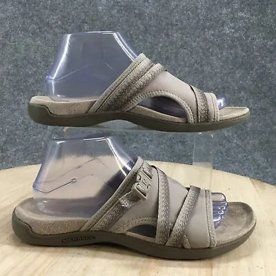 Merrell Sandals Womens 9 District Muri Slip On Slide J000802 Moon Grey Fabric • $26.99