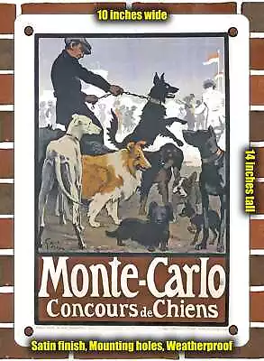 METAL SIGN - 1905 Monte Carlo Dog Show - 10x14 Inches • $24.61