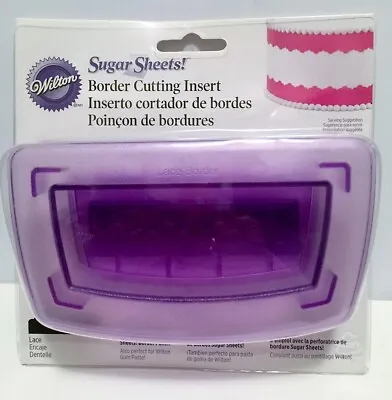 Wilton  Sugar Sheets Border Cutting Insert Lace Border Fondant Tool New NIP • £7.38