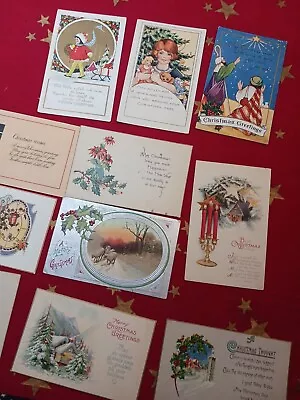 11 Vintage Christmas Postcards • $6.92