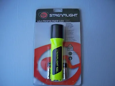 Streamlight ProPolymer 4AA LED Flashlight 68202 Yellow Unbreakable New • $35