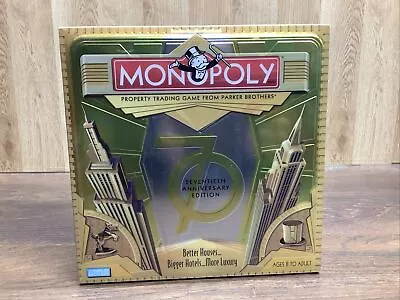 Monopoly 70th Anniversary Collectors Tin - Complete Game Open Box - Sealed Items • $25.49