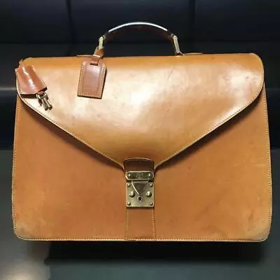 Louis Vuitton Vintage Nomade Brown Leather Briefcase Attache Case Laptop Bag • $844.98