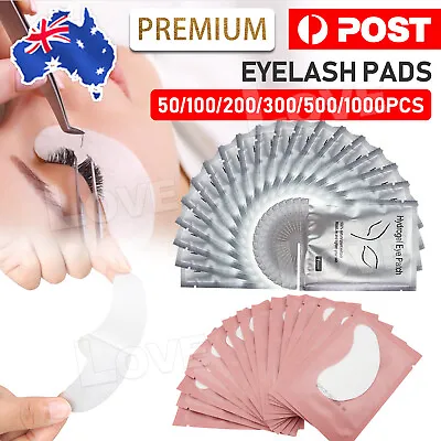 $49.95 • Buy 500 PAIRS Under Eye Curve Eyelash Pads Gel Patch Lint Free Lash Extension AU