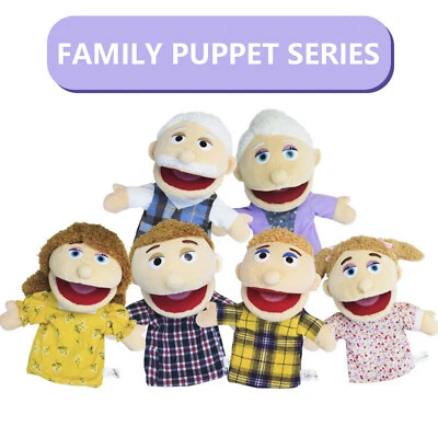 Family Plush Hand Puppets Family Puppet Doll Kid Children Toy Glove Puppet Gift! • £6.30