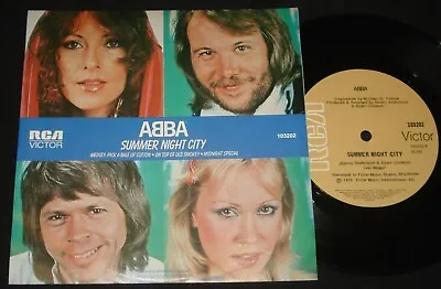 ABBA - SUMMER NIGHT CITY 1978 P/S 45 - 1970s Pop • $9.99