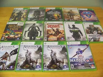 Xbox 360 Game Lot Of 10 W/ Call Of Duty Halo 4 Monopoly Sniper 2 Grand Theft • $45