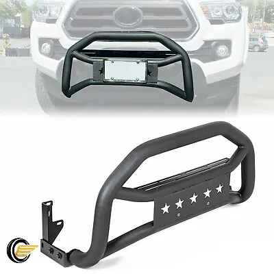 $145 • Buy For 2005-2021 Toyota Tacoma Front Bumper Grille Guard Textured Black Bull Bar