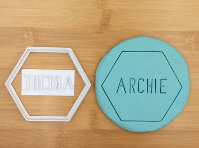 $5.95 • Buy Custom Personalized Name Birthday Baby Shower Cookie Fondant Embosser Stamp 