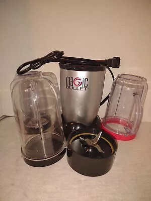 Magic Bullet MB1001 With 3 Cups2 RingsOne Lid And Blade. Tested Works. • $19.99