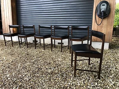 6 Rare Mcintosh Danish  Design Mid Century Vintage Rosewood Dining Chairs M4681A • £127