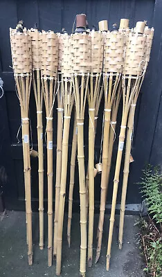£25 • Buy Tiki Torches Bamboo Bundle 29 Torches Garden Decoration Wedding Party 120cm