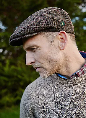 Mucros Weavers Irish Flat Cap Men's Trinity 100% Wool Tweed Hat Made In Ireland • $40.20