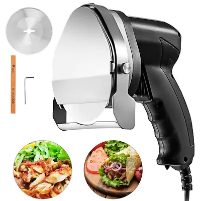VEVOR Electric Kebab Cutter 80W Commercial Shawarma Cutter Auto Meat Slice Knife • $57.39